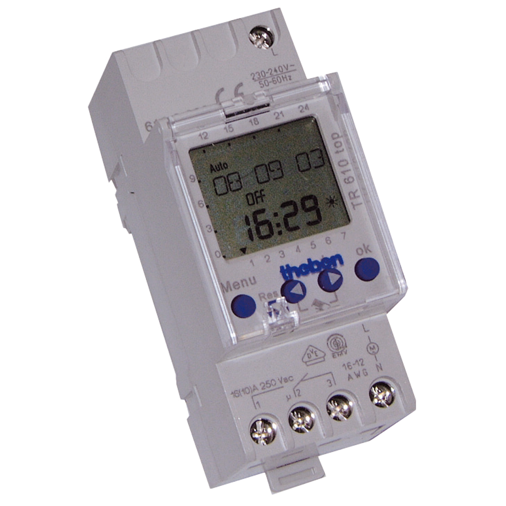 Interrupteur horaire hebdomadaire