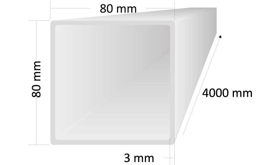 Kit Pré-enseigne avec mât de 4 m
