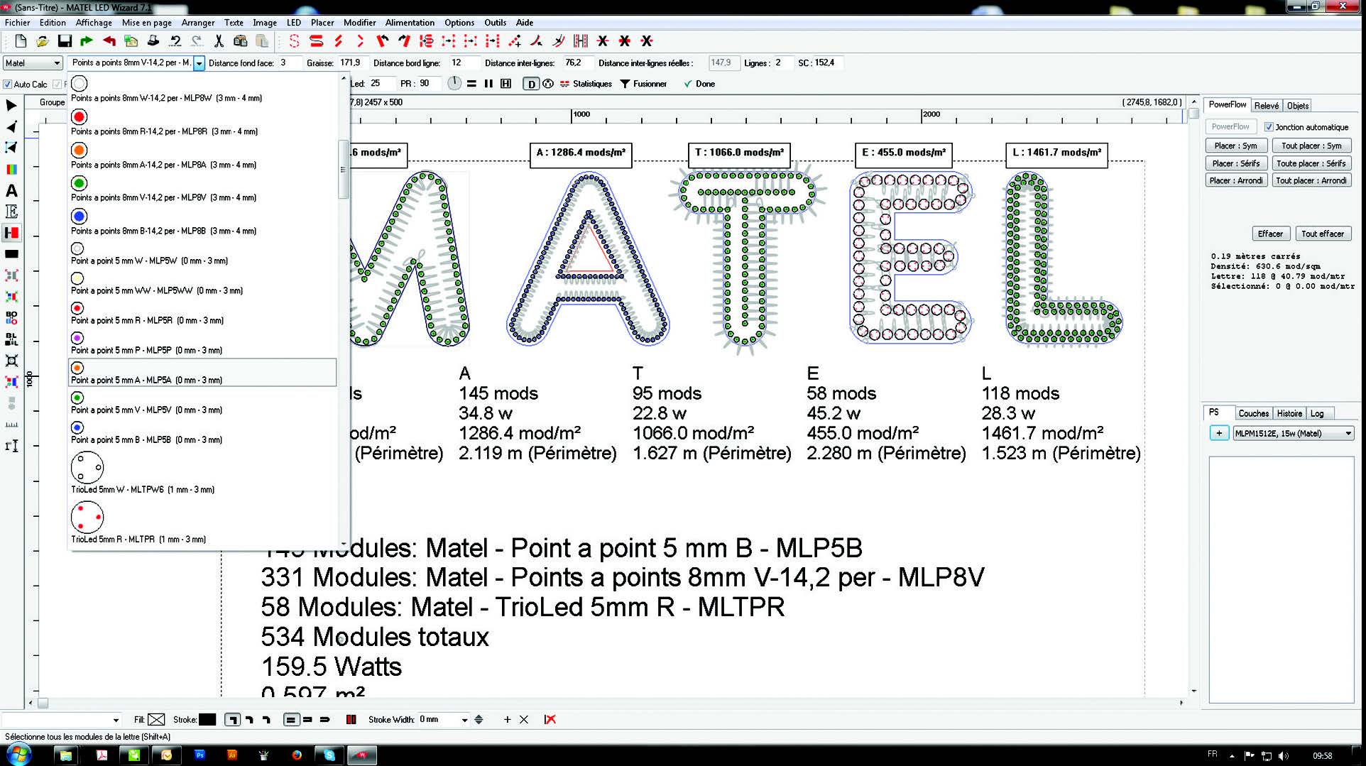 Utilisation de LED Wizard 7