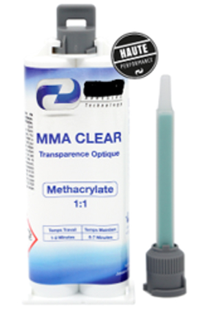 Colle Méthacrylate bi-composants transparente